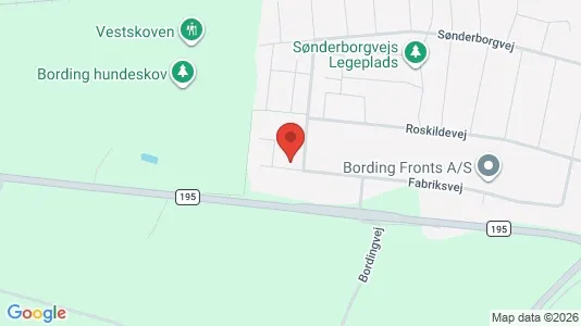 Værkstedslokaler til leje i Bording - Foto fra Google Street View