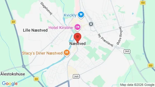 Butikslejemål til leje i Næstved - Foto fra Google Street View
