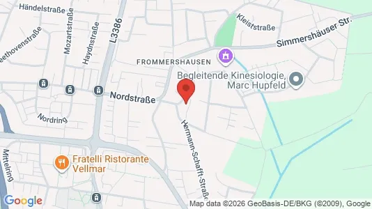 Commercial properties for rent i Kassel - kort over placeringen