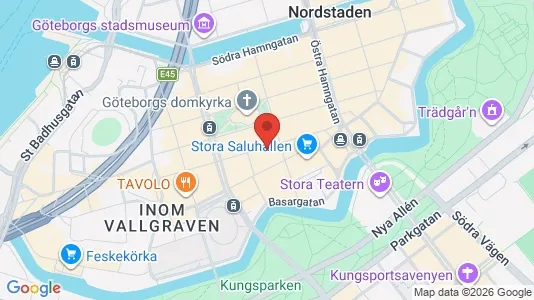 Lokaler til leje i Gøteborg Centrum - kort over placeringen