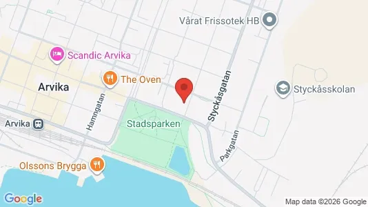 Commercial properties for rent i Arvika - kort over placeringen