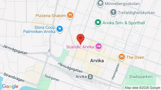 Lokaler til leje i Arvika - kort over placeringen