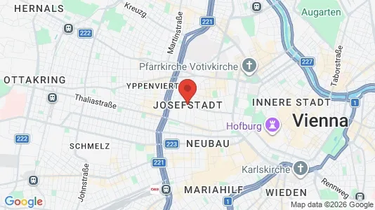 Butikklokaler til leie i Wien Josefstadt - kort over placeringen