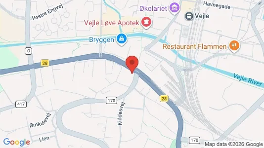 Lokale biurowe Do wynajęcia i Vejle - kort over placeringen