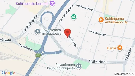 Toimistotilat Vuokrattavana i Rovaniemi - Kuva Google Street Viewstä