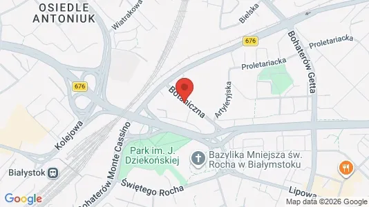Office spaces for rent i Białystok - kort over placeringen