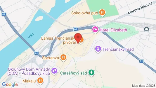 Lokaler til leje i Trenčín - Foto fra Google Street View