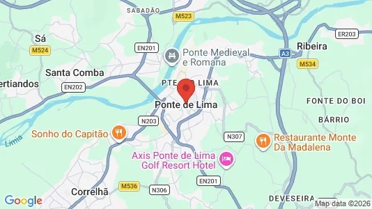 Lokaler til salg i Ponte de Lima - kort over placeringen