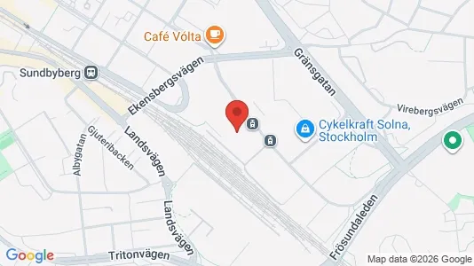 Kontorer til leie i Solna - kort over placeringen