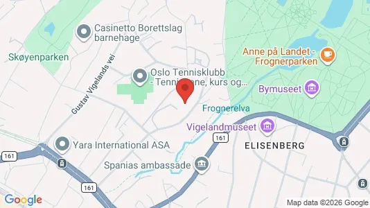 Büros zur Miete i Oslo Ullern - kort over placeringen