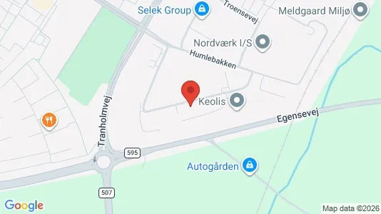 Kontorer til leie i Aalborg Øst - kort over placeringen