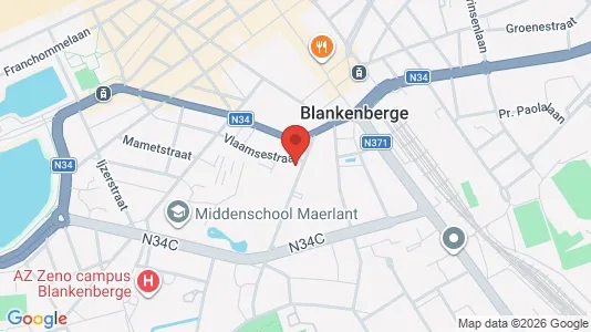 Office spaces for rent i Blankenberge - kort over placeringen