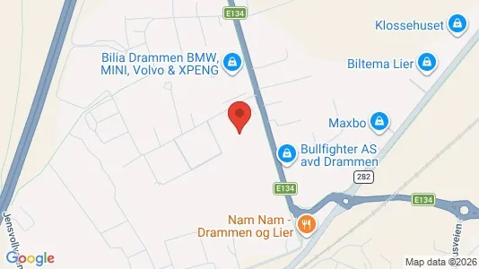 Lager til leie i Lier – Bilde fra Google Street View