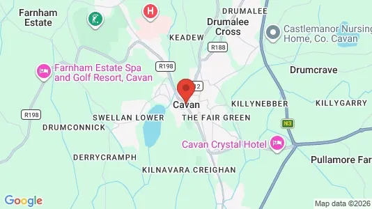 Industritomter för uthyrning i Cavan - kort over placeringen