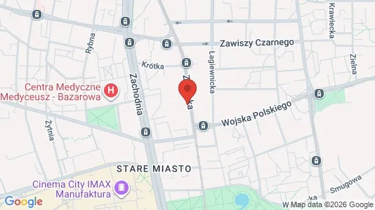 Büros zur Miete i Łódź - kort over placeringen