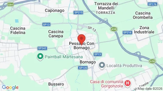 Shops for rent i Pessano con Bornago - Photo from Google Street View