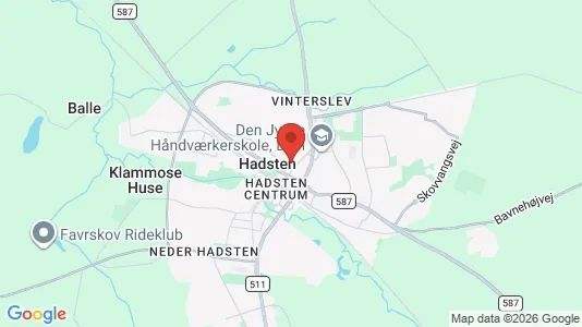 Winkels te koop i Hadsten - Foto uit Google Street View