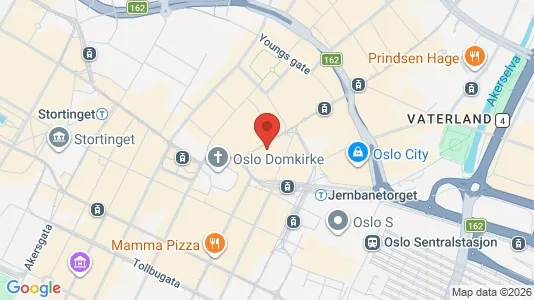 Lokale biurowe Do wynajęcia i Oslo Sentrum - kort over placeringen