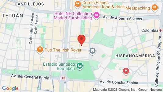 Toimistotilat Vuokrattavana i Madrid Chamartín - Kuva Google Street Viewstä