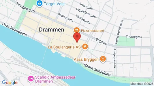 Kontorlokaler til leje i Drammen - Foto fra Google Street View