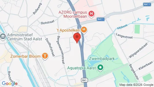 Gewerbeflächen zur Miete i Aalst – Foto von Google Street View