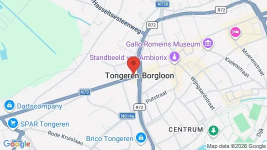 Commercial properties for sale i Tongeren - kort over placeringen