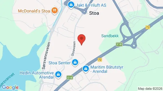 Kontorslokaler för uthyrning i Arendal – Foto från Google Street View