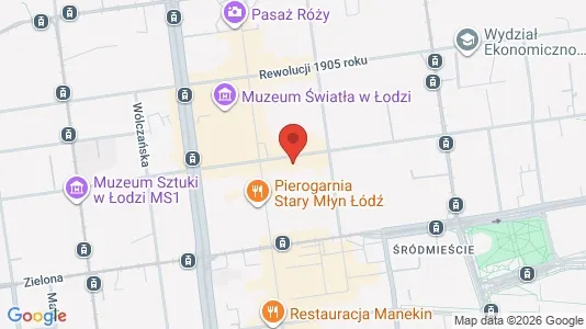 Espacios de oficina En alquiler i Łódź - Foto de Google Street View