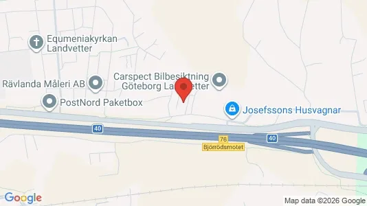 Warehouses for rent i Härryda - kort over placeringen