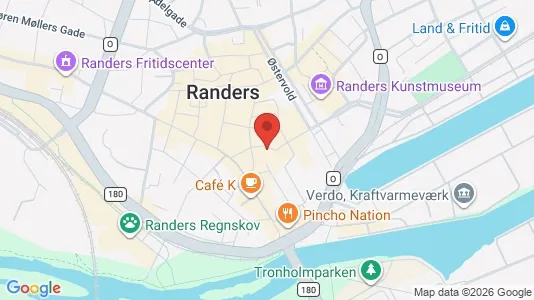 Office spaces for rent i Randers C - kort over placeringen