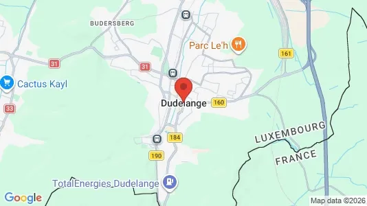 Kontorlokaler til leje i Dudelange - Foto fra Google Street View