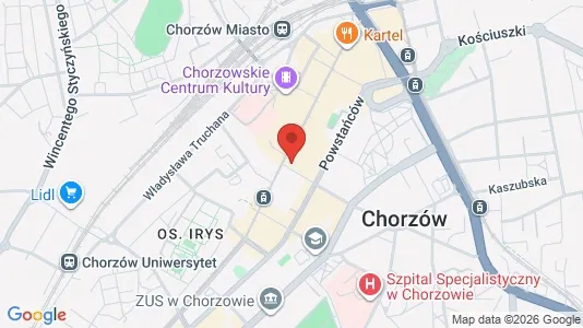 Lokale biurowe Do wynajęcia i Chorzów - kort over placeringen