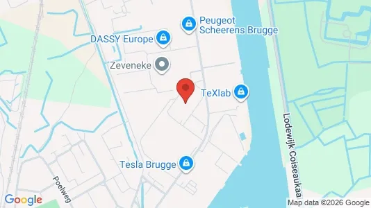 Office spaces for rent i Brugge - kort over placeringen