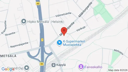 Office spaces for rent i Helsinki Pohjoinen - kort over placeringen