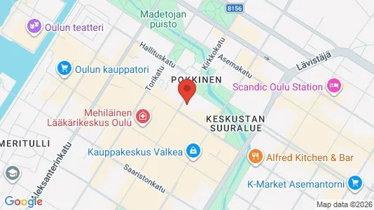 Kontorslokaler för uthyrning i Uleåborg – Foto från Google Street View