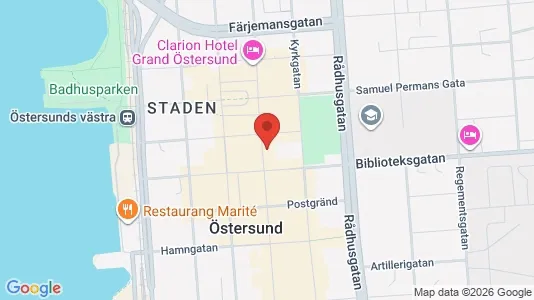 Commercial properties for rent i Östersund - kort over placeringen