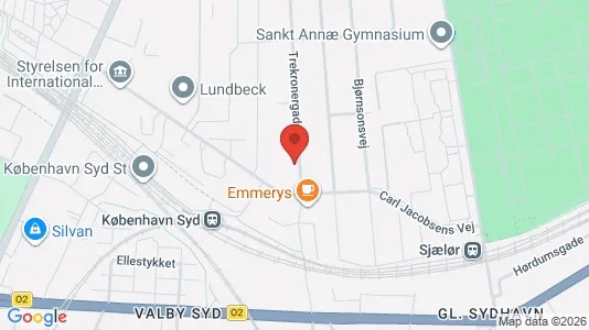 Gewerbeflächen zur Miete i Valby - kort over placeringen
