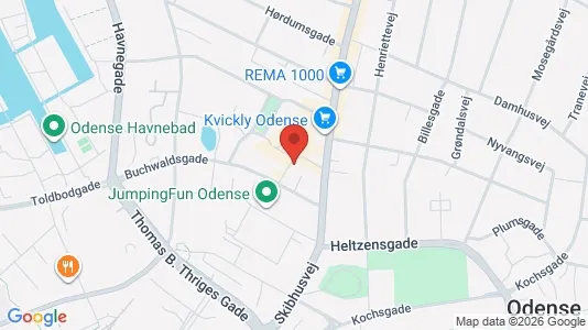 Office spaces for rent i Odense C - Photo from Google Street View