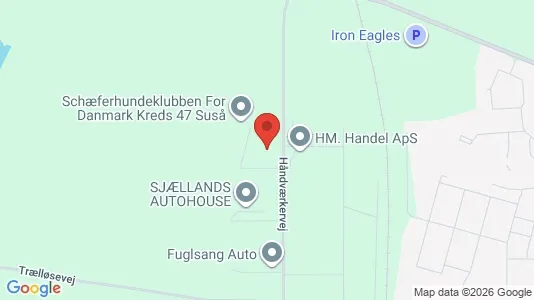 Almacenes En venta i Herlufmagle - kort over placeringen