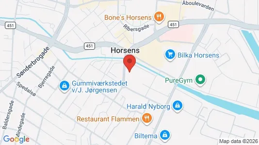 Kantorruimte te huur i Horsens - Foto uit Google Street View