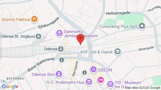 Office spaces for rent i Odense C - Photo from Google Street View