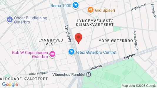 Büros zur Miete i Østerbro - kort over placeringen