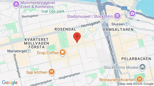 Kontorlokaler til leje i Södermalm - Foto fra Google Street View