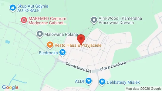 Commercial properties for rent i Gdynia - kort over placeringen