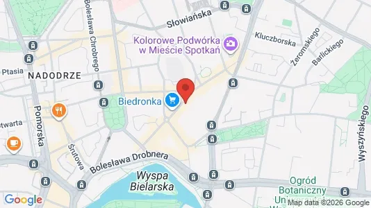 Liikekiinteistöt Vuokrattavana i Wrocław - kort over placeringen