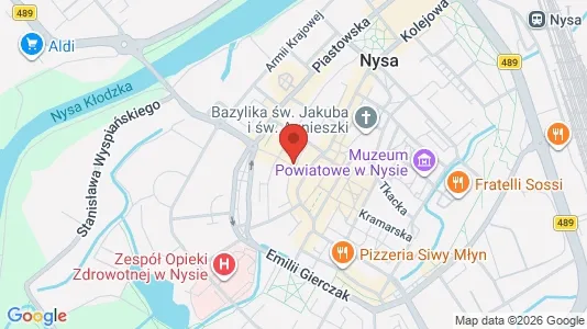 Gewerbeflächen zur Miete i Nyski – Foto von Google Street View