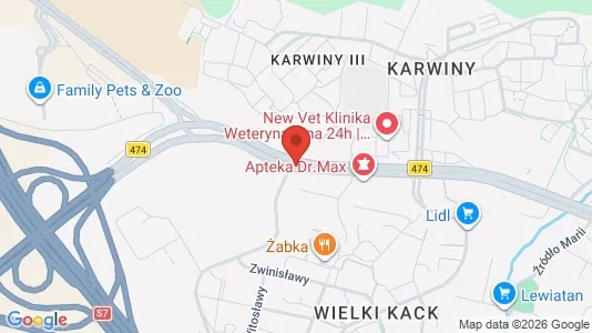 Commercial properties for rent i Gdynia - kort over placeringen
