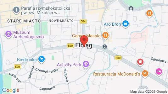 Lokaler til leje i Elbląg - Foto fra Google Street View