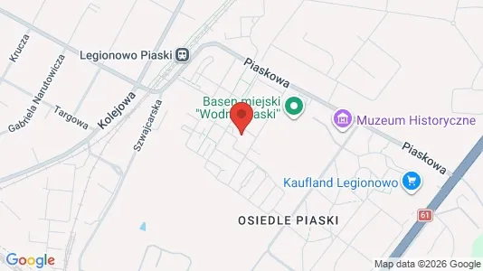 Commercial properties for rent i Legionowski - kort over placeringen