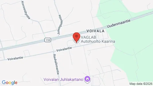 Industrial properties for rent i Kaarina - kort over placeringen